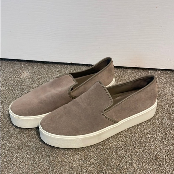 VINCE Platform Slip-On Suede Sneakers - Picture 2 of 15
